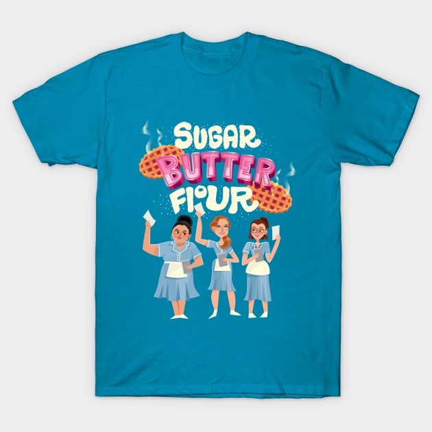 Sugar Butter Flour T-Shirt by risarodil